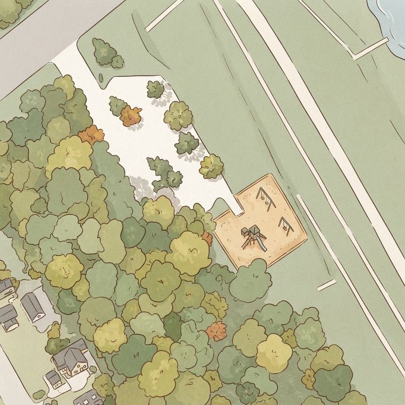 Illustrated map of Singleton Park
