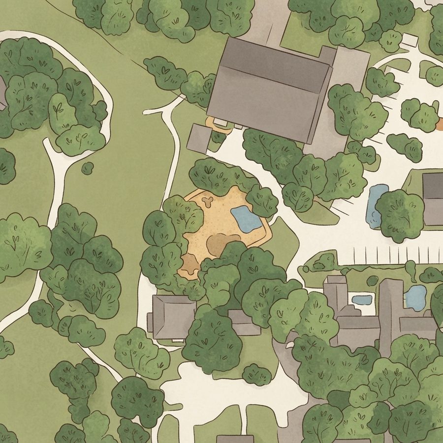 Illustrated map of SJV Playground
