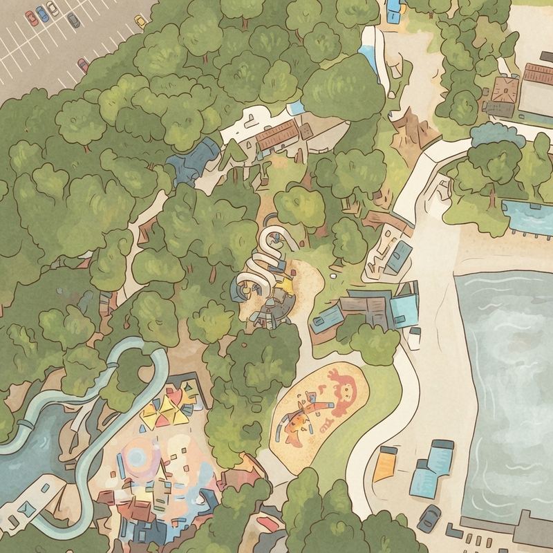 Illustrated map of Skull Island