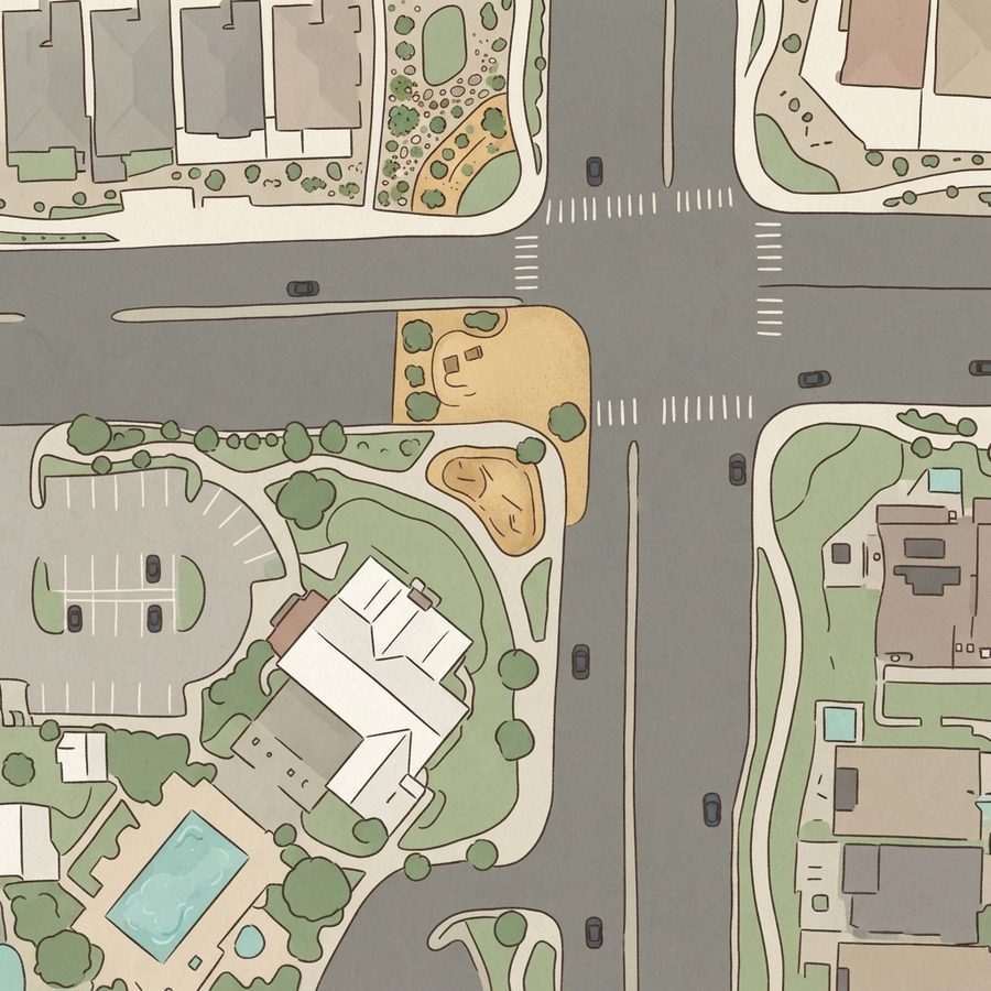Illustrated map of Skye Canyon Park