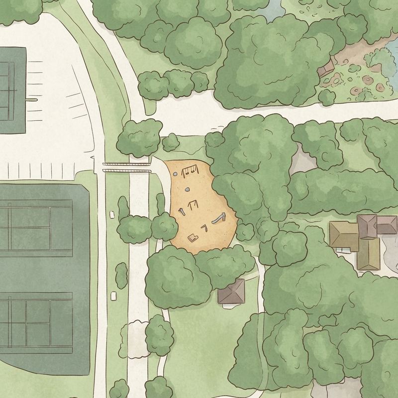 Illustrated map of Smith-Barfield Park