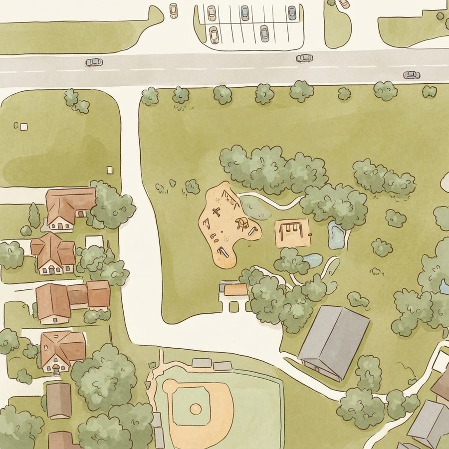 Illustrated map of Smith Park