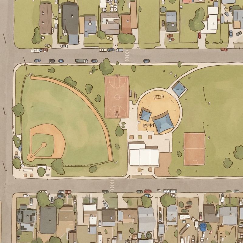 Illustrated map of Smith Park