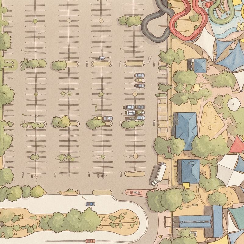 Illustrated map of Soak'em Playground