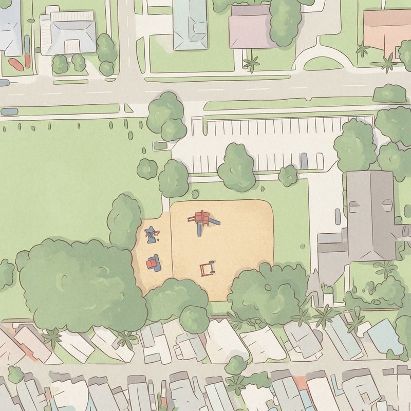 Illustrated map of Soar Park