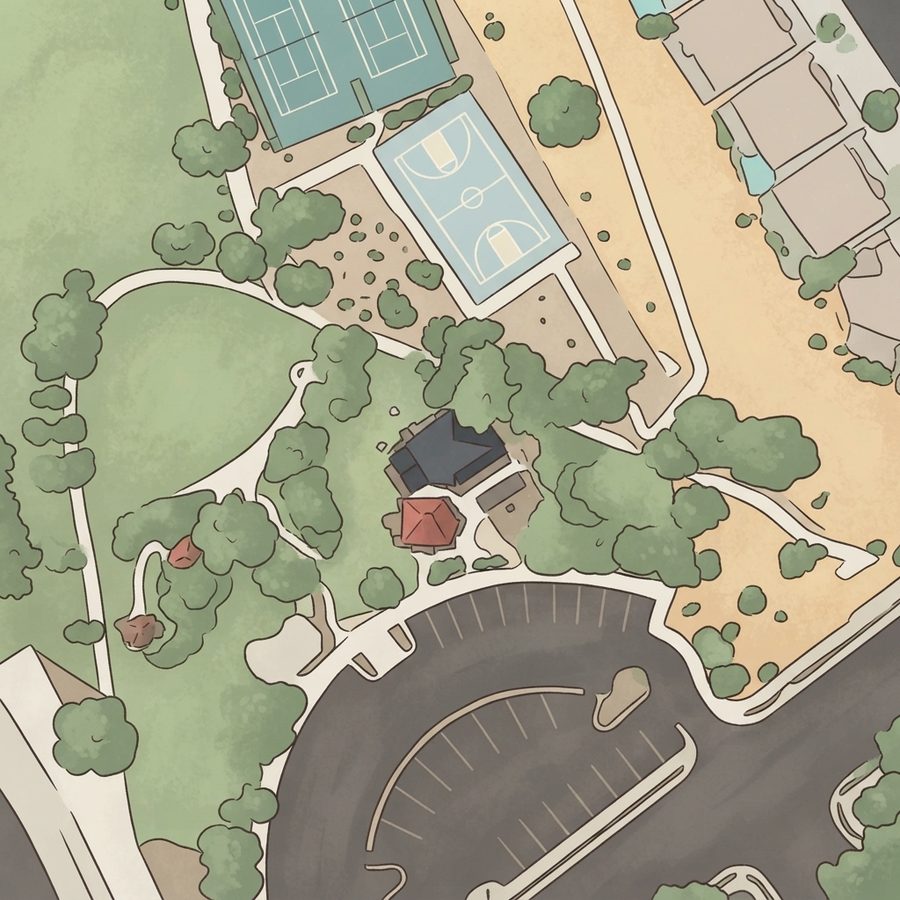 Illustrated map of Sonata Park