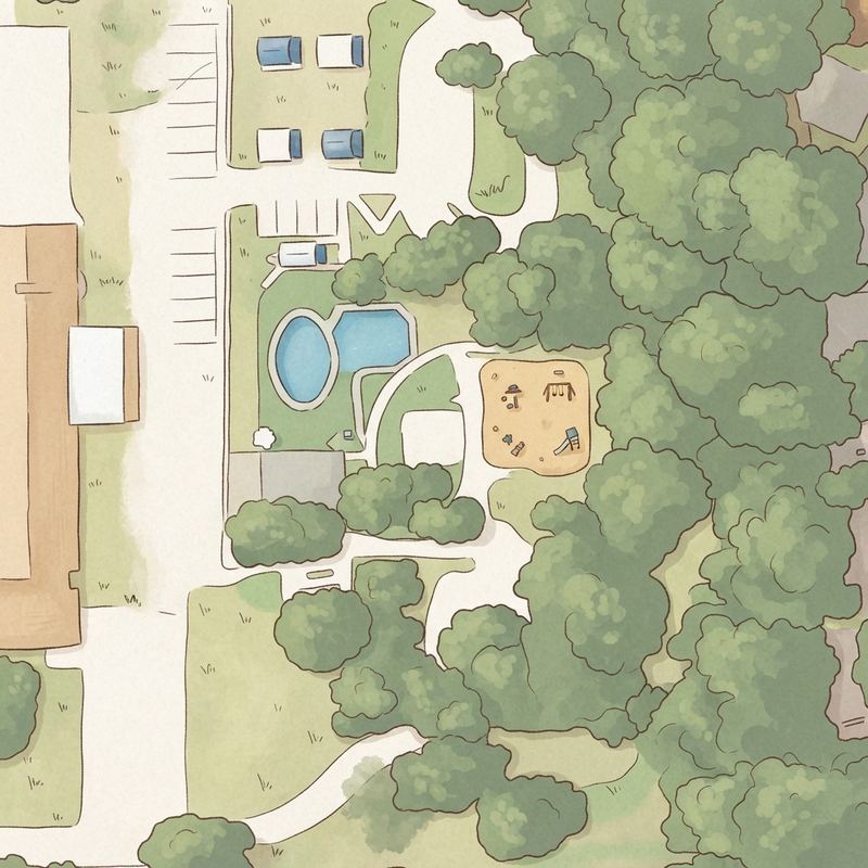 Illustrated map of South Euless Park