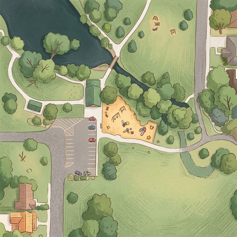 Illustrated map of South Suburban Park and Recreation District