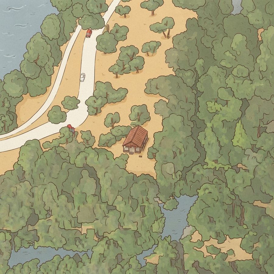 Illustrated map of Southside Lions Park Pavilion 3