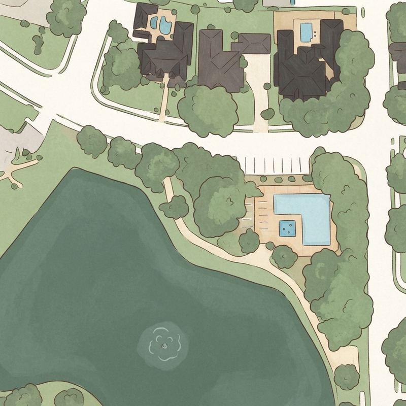 Illustrated map of Southwyck Section One Playground