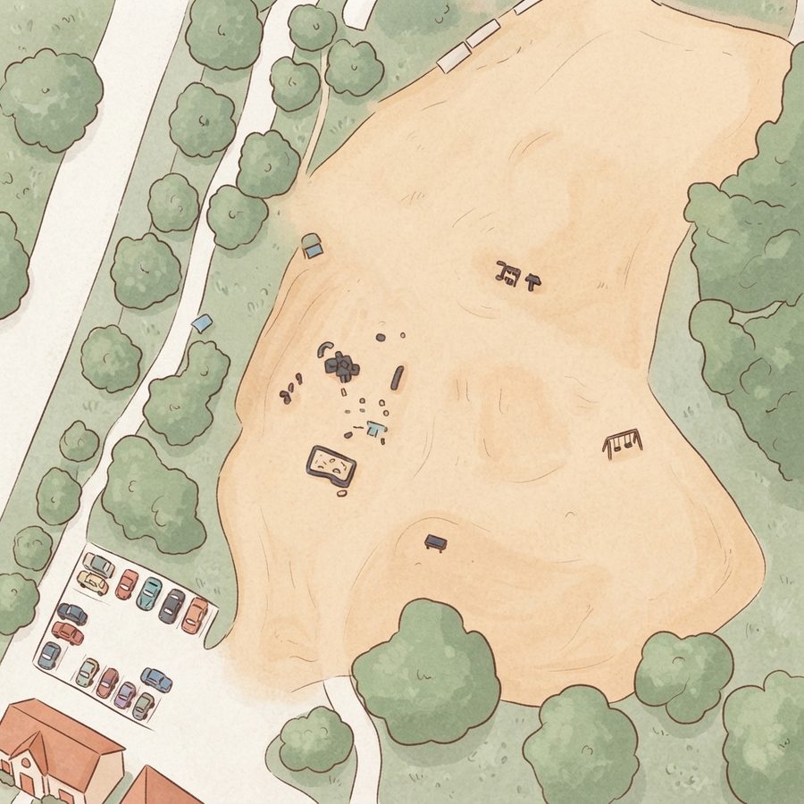 Illustrated map of Space Adventure