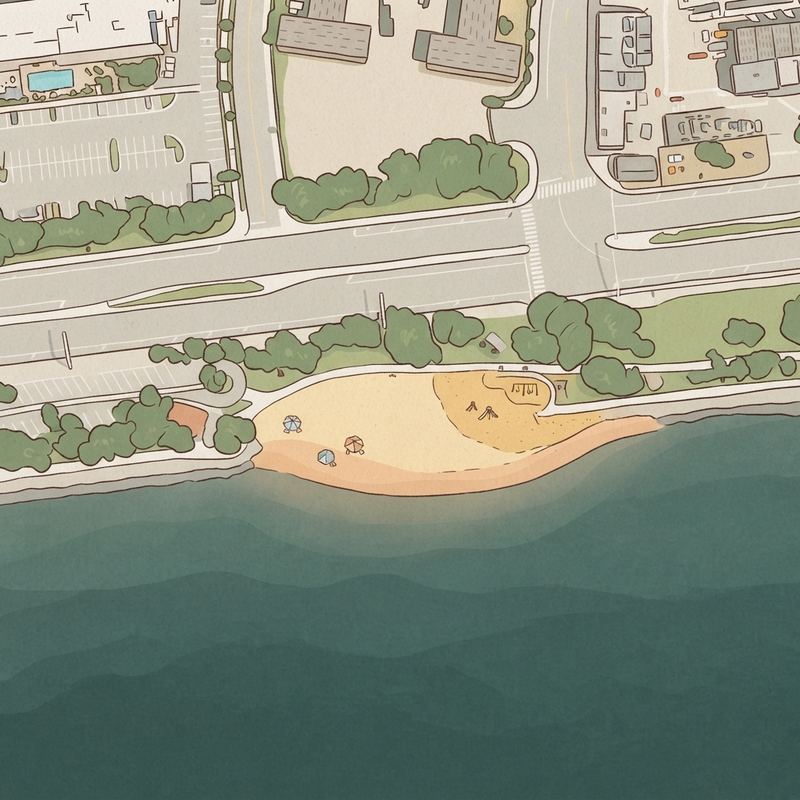 Illustrated map of Spanish Landing Park (West)