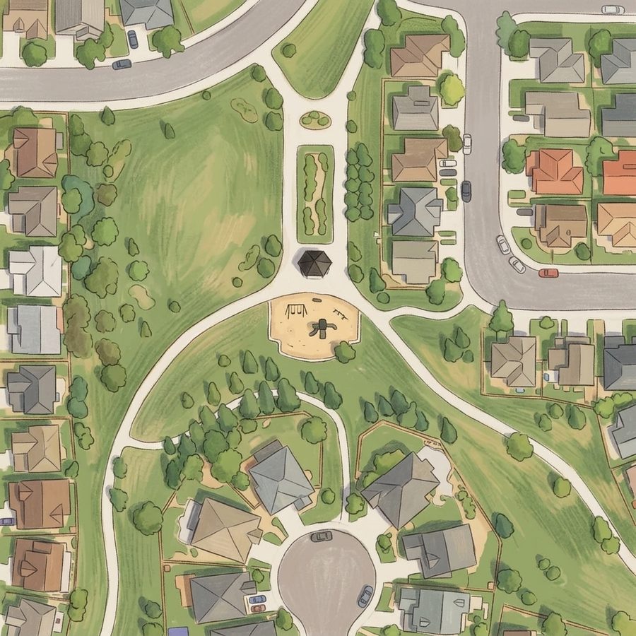 Illustrated map of Spearwood Park at Firelight at Highlands Ranch