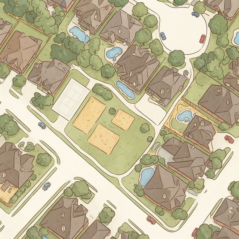 Illustrated map of Splash Pad