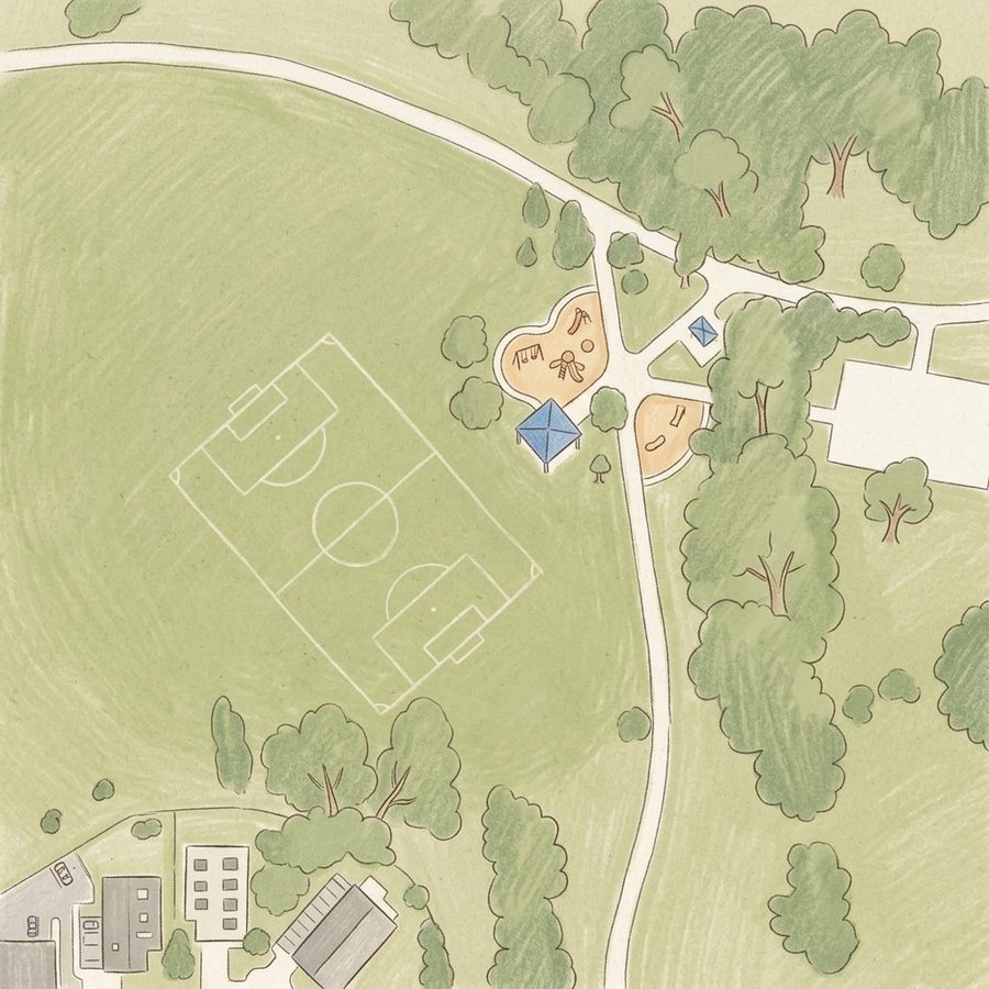 Illustrated map of Spring Gulch Park