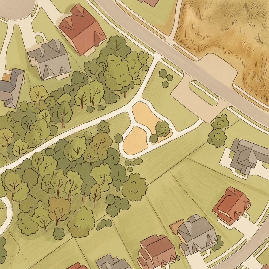 Illustrated map of Spring Mesa park