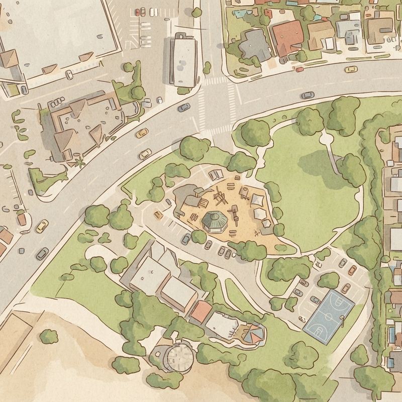 Illustrated map of Spring Valley County Park