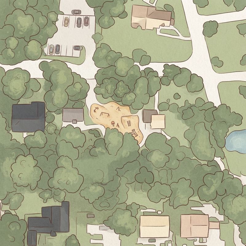 Illustrated map of Springbrook Park