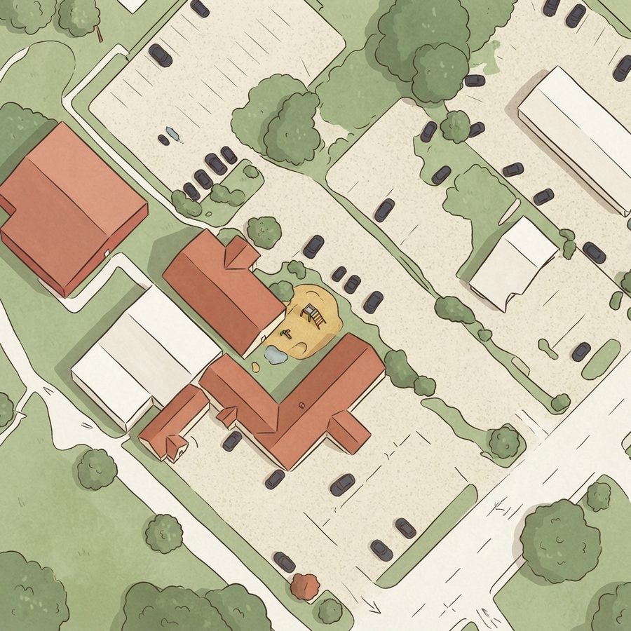 Illustrated map of Stafford City Park