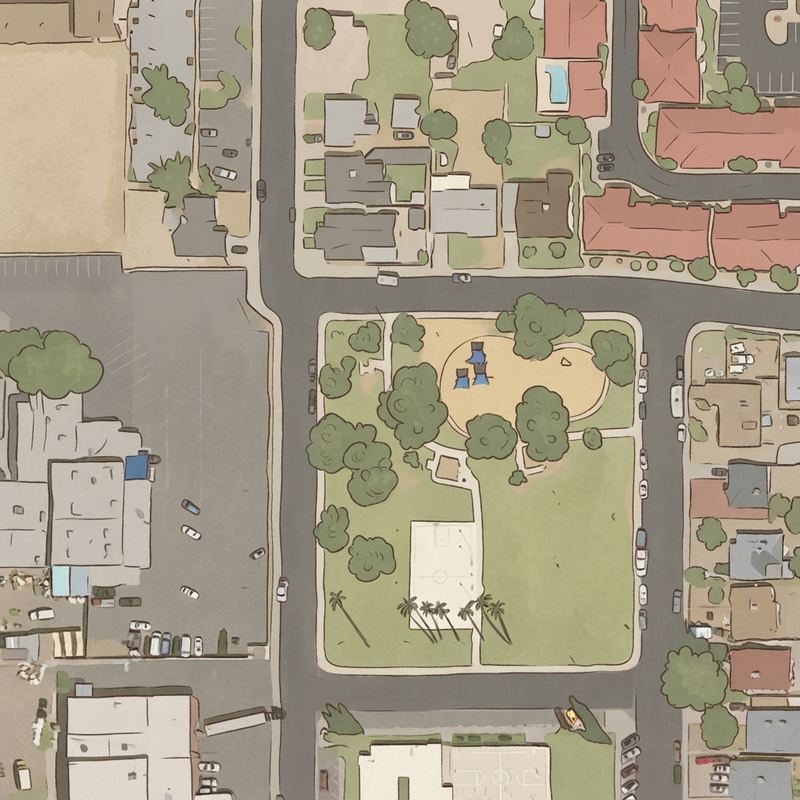 Illustrated map of Stapley Park