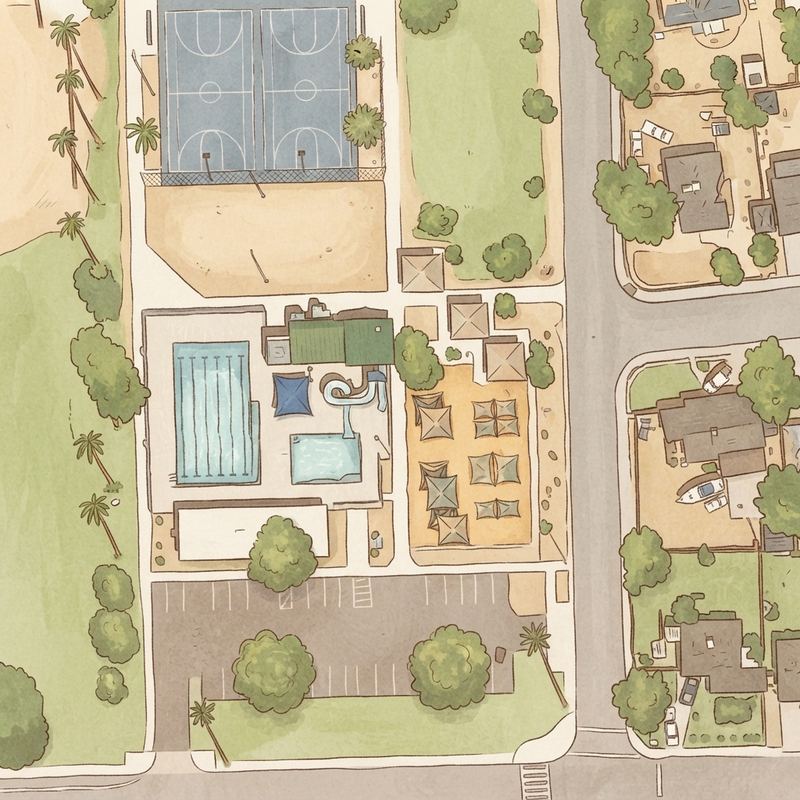 Illustrated map of Starlight Park