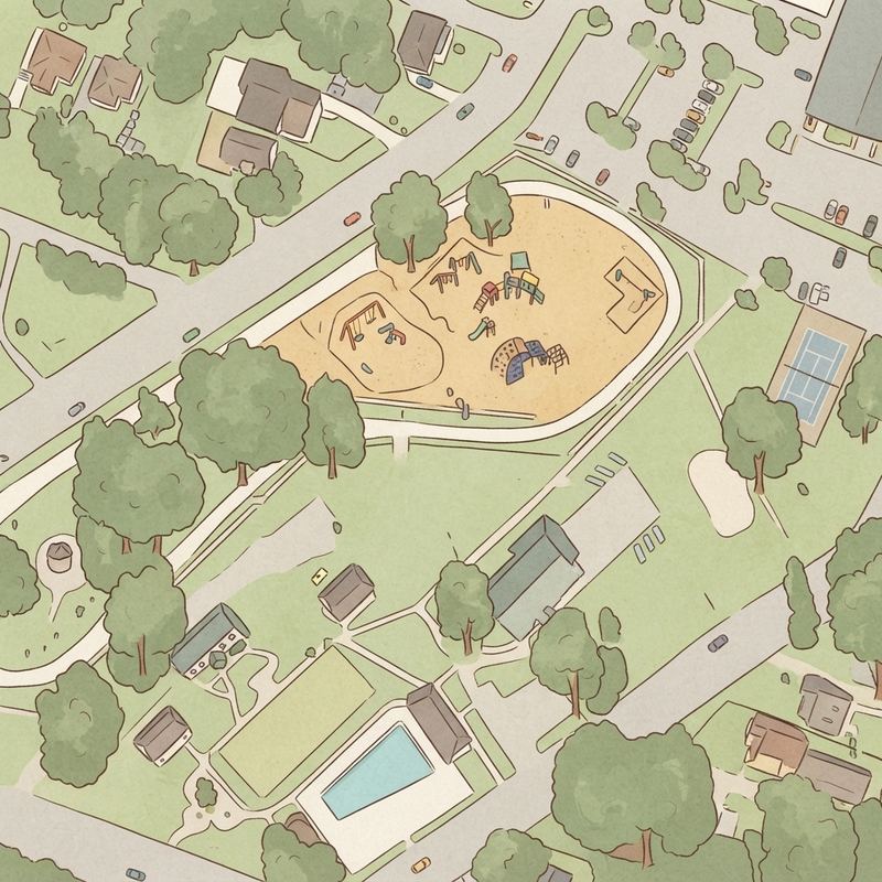 Illustrated map of Starr Park