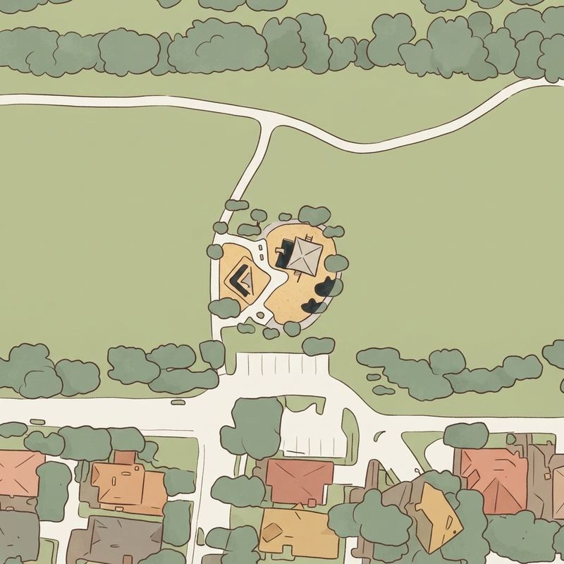 Illustrated map of Stewart Creek Park