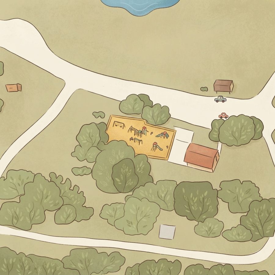 Illustrated map of Stillman Park