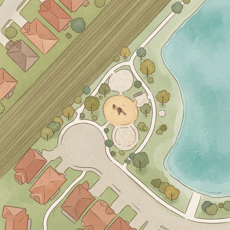 Illustrated map of Stillwater Cove Park