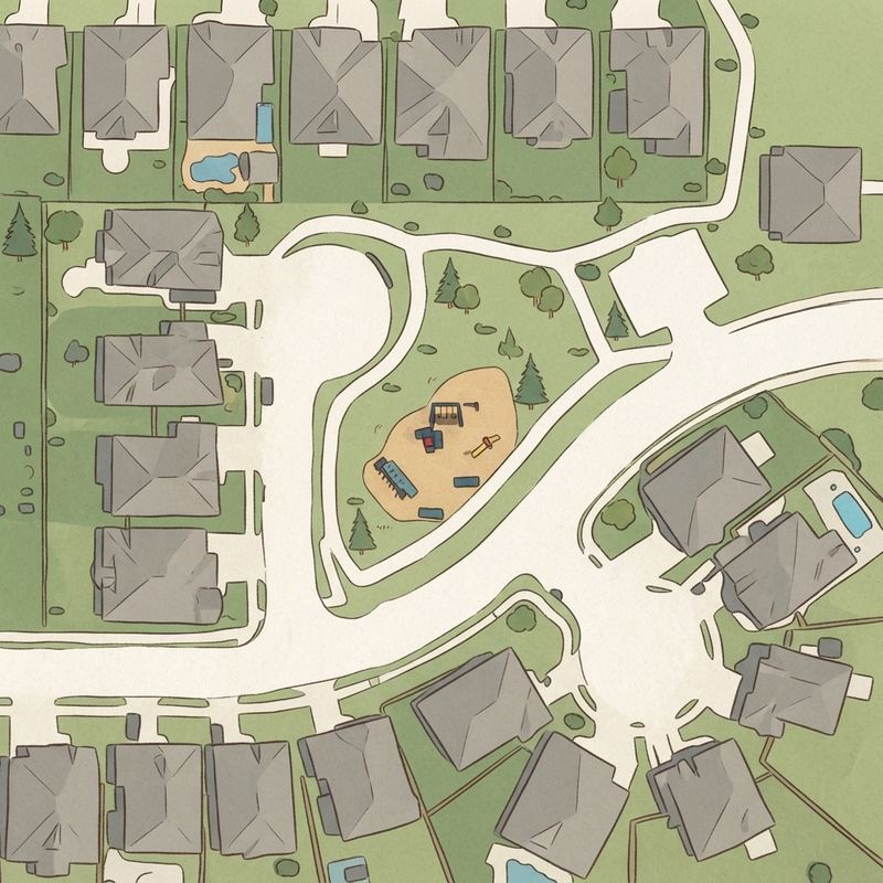 Illustrated map of Stone Ranch Park