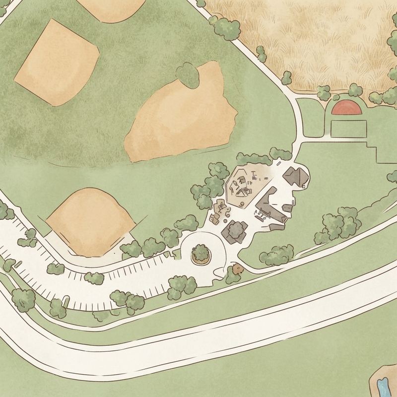 Illustrated map of Stonebridge Park