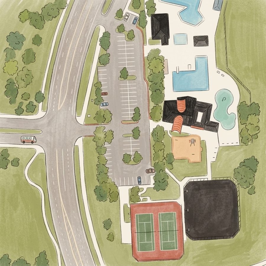 Illustrated map of Stonegate Village Park