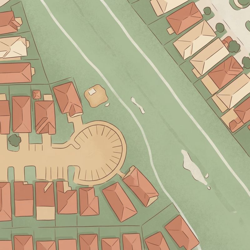 Illustrated map of Street Ball Field