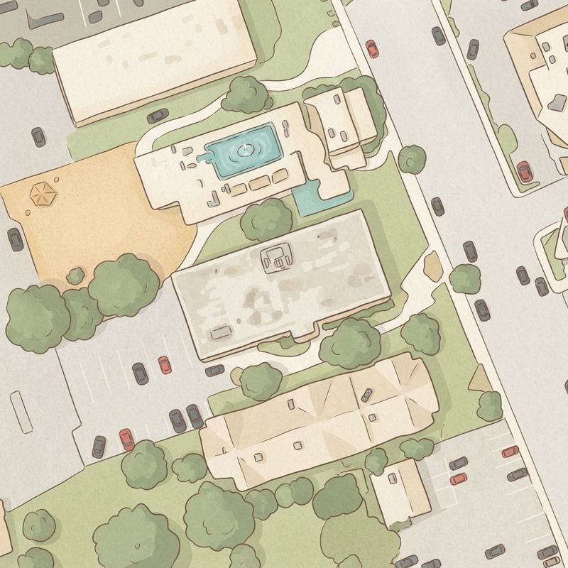 Illustrated map of STUDIO | Cricket VO