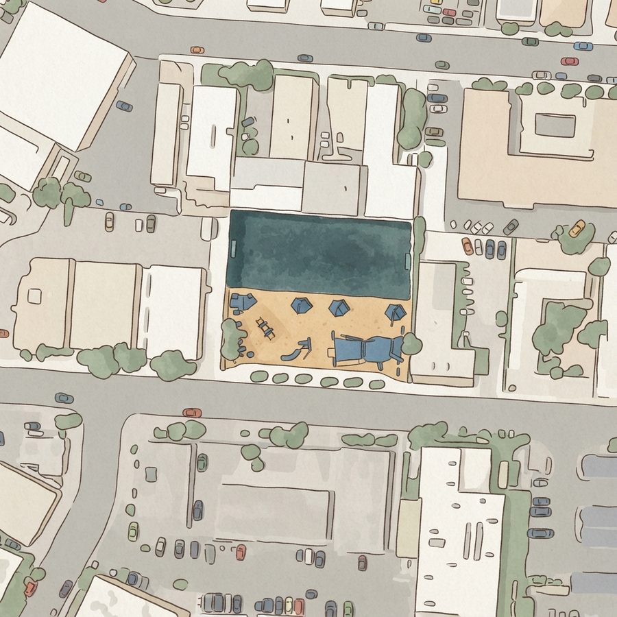 Illustrated map of Stupak Park