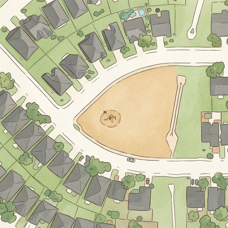 Illustrated map of Sumac Playground