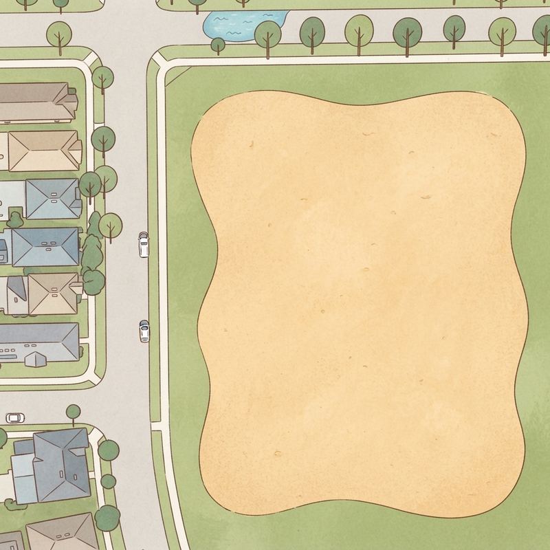 Illustrated map of Summerlake Park