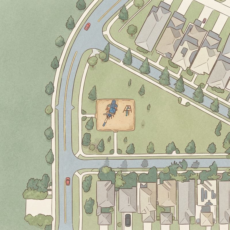Illustrated map of Summerlake Playground