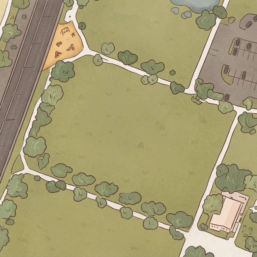 Illustrated map of Summerlin Centre Community Park