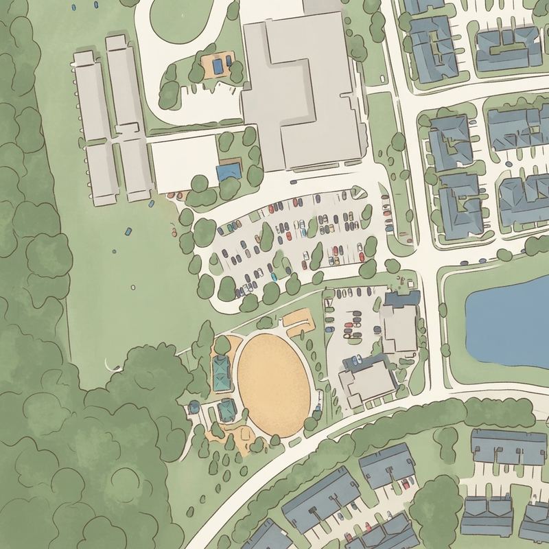 Illustrated map of Summerport Park