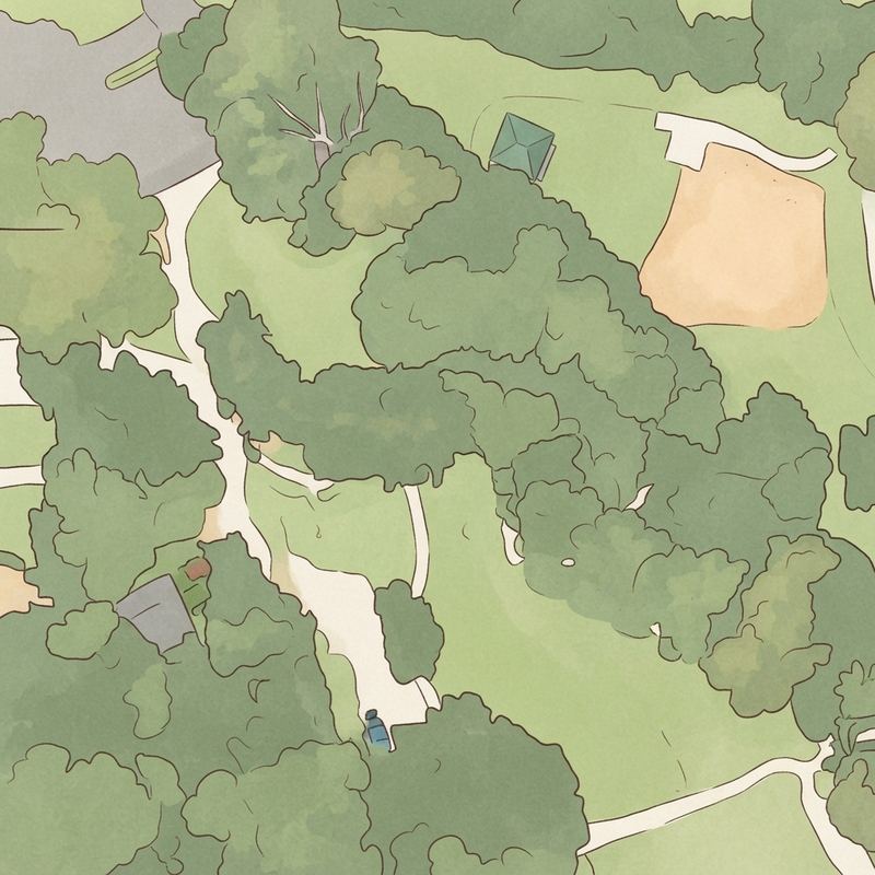 Illustrated map of Sumner Park