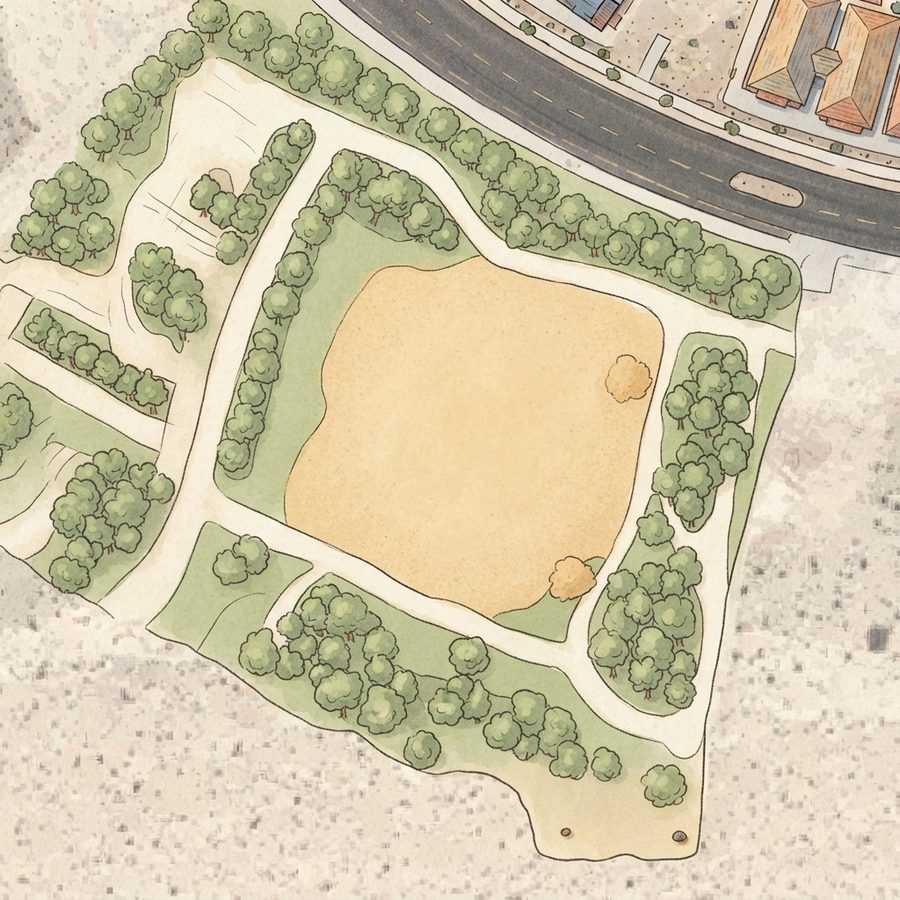 Illustrated map of Sun Trails Park