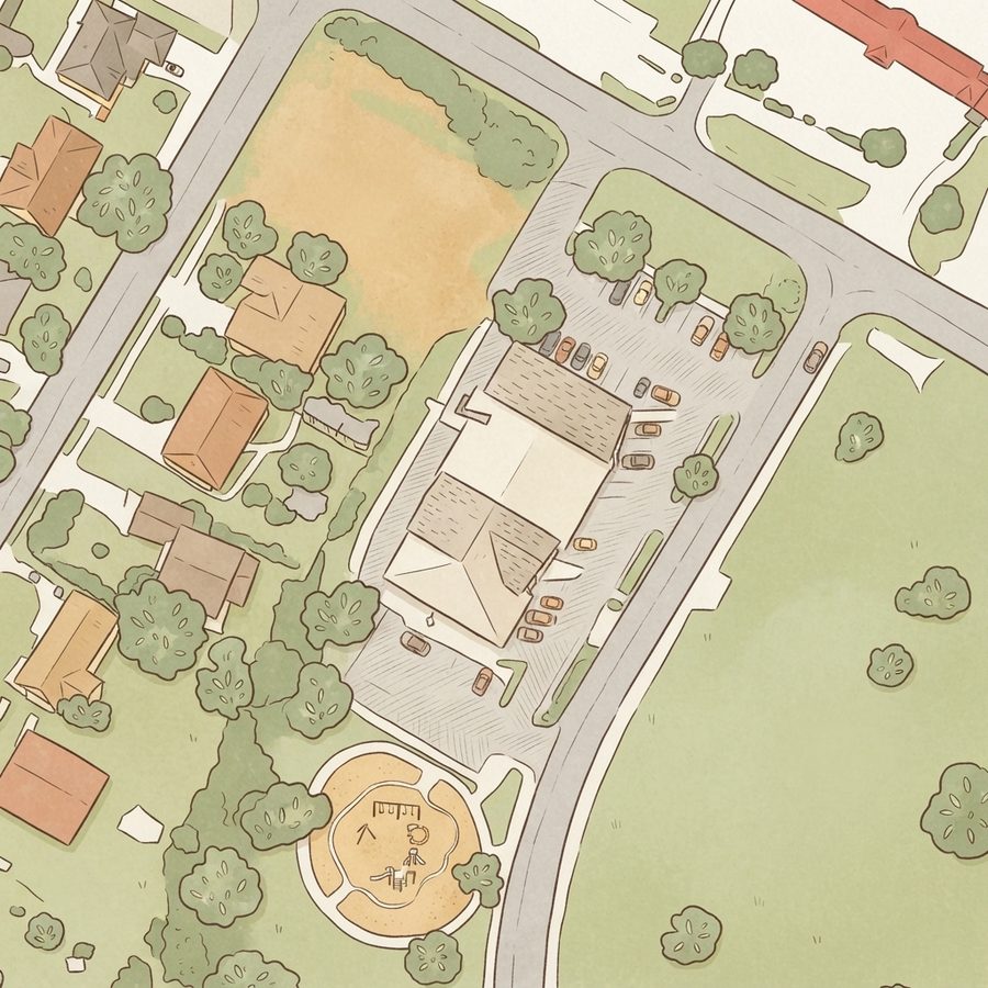 Illustrated map of Sun Valley Playground