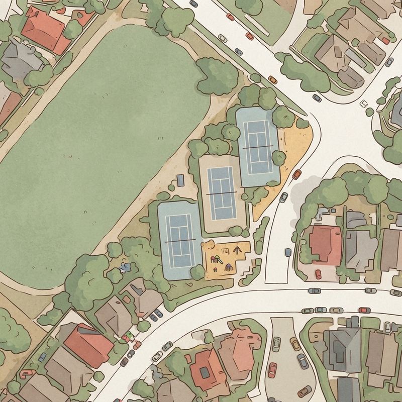 Illustrated map of Sunbow Park