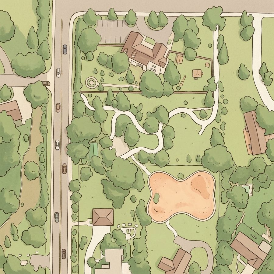 Illustrated map of Sundance Park