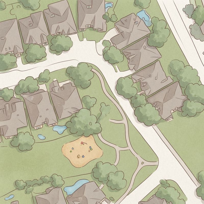 Illustrated map of Sunderland playground