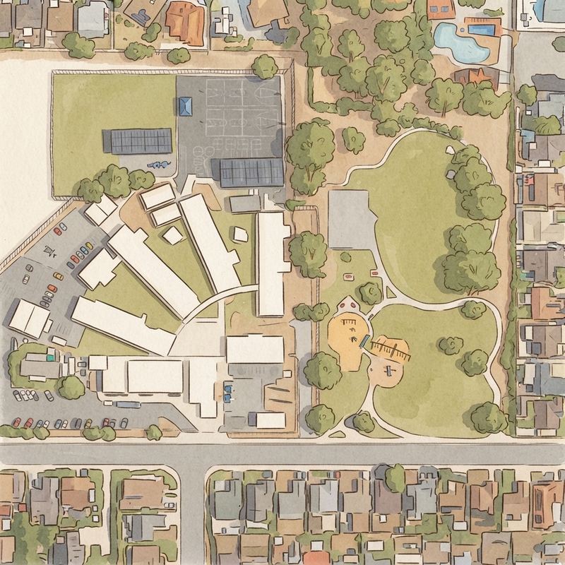 Illustrated map of Sunnyslope Park