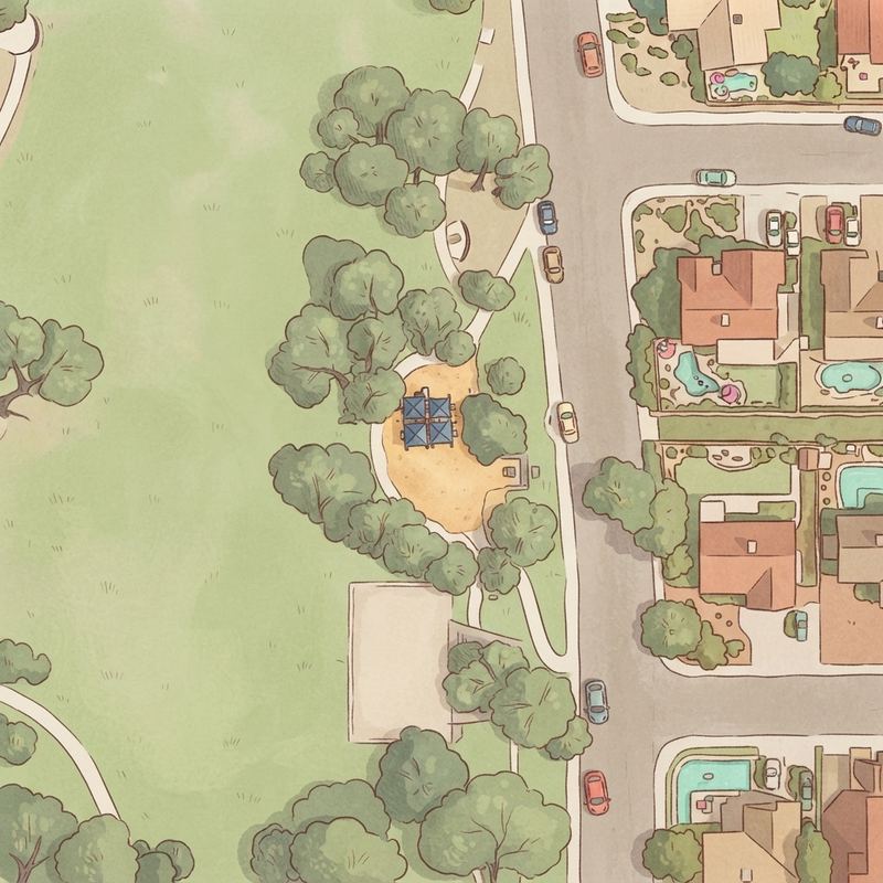 Illustrated map of Sunset Park