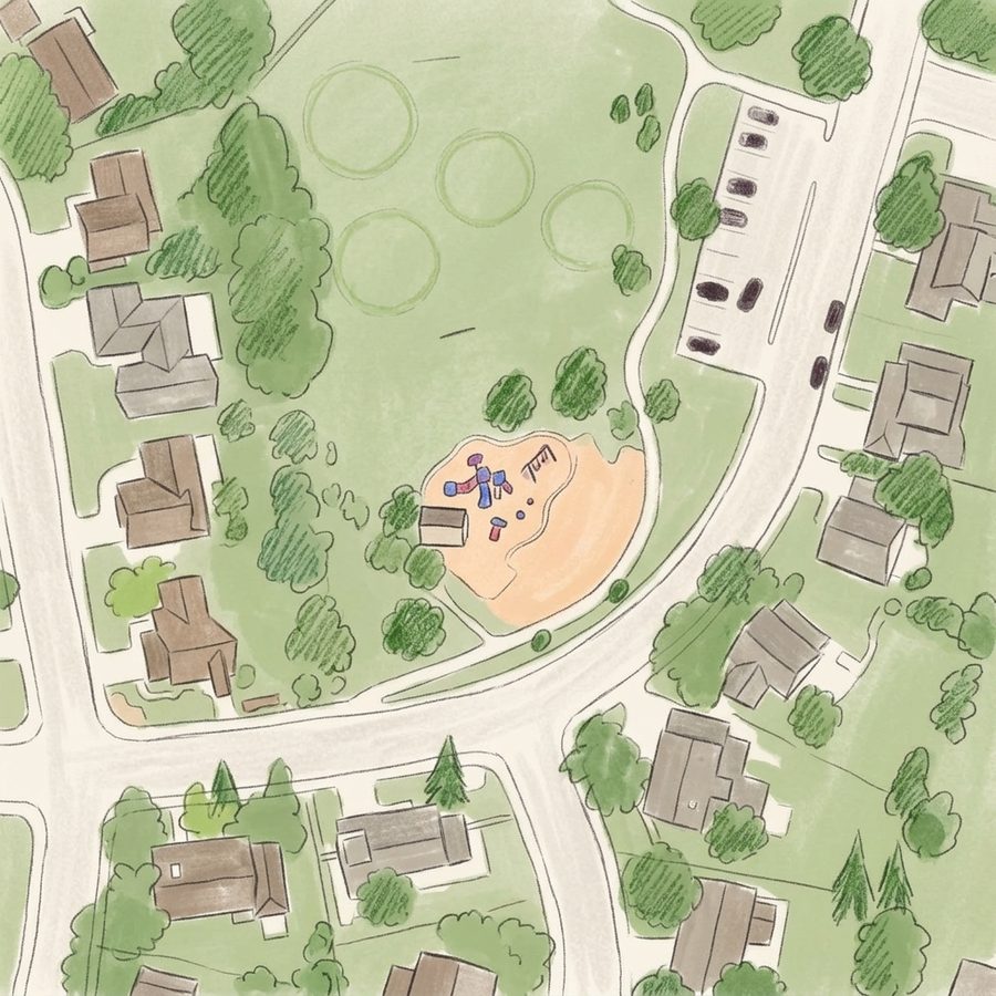 Illustrated map of Sunset Park