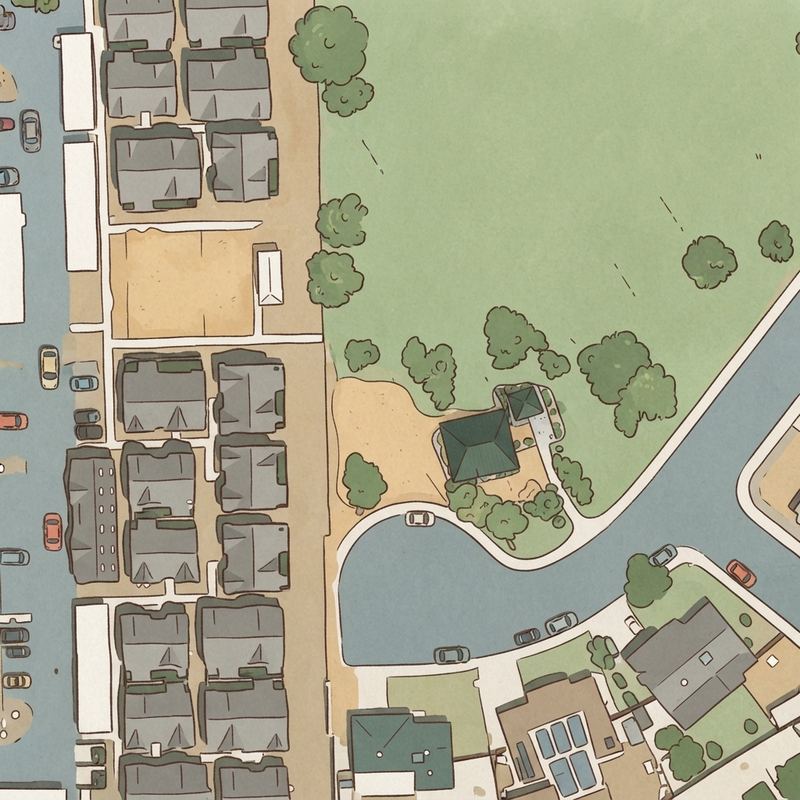 Illustrated map of Sunview Park